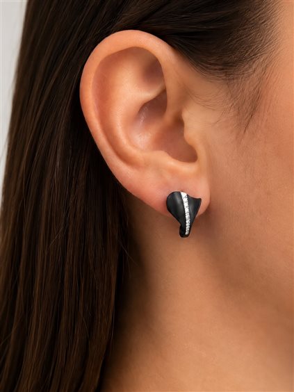 Boucles d'oreilles Giorgio Visconti Femme CHAPTER THREE in Titane Diamante 0.39 Ct BB40491N - BB40491N
